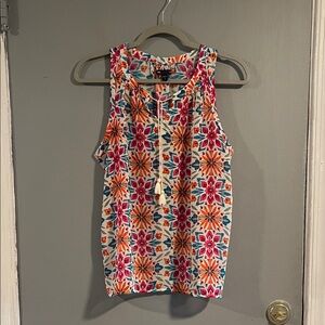 GAP Multicolor Floral Tank Top Size Small‎